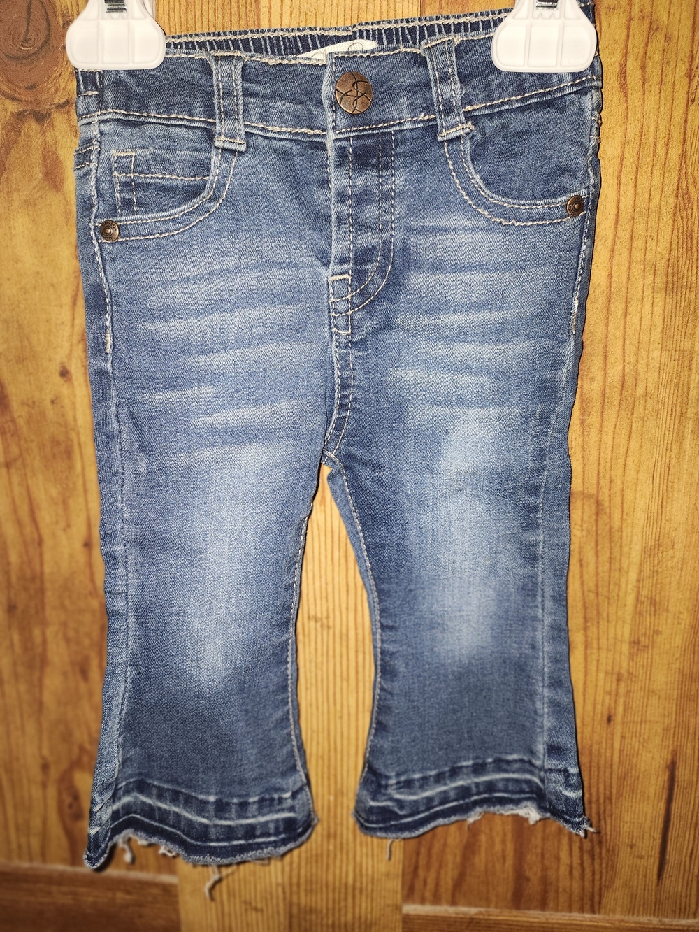 Jessica Simpson Girls Blue Distressed Flare Jeans